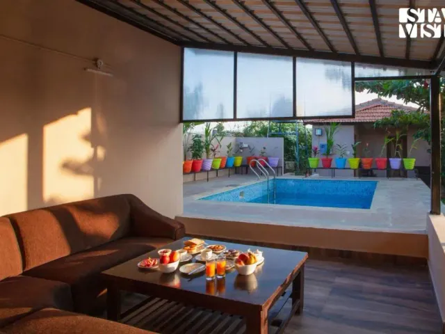 Photo 4 of 10 at StayVista's Hillside Harmony - Hosur - 3BHK Pet-Friendly Villa with Bathtub