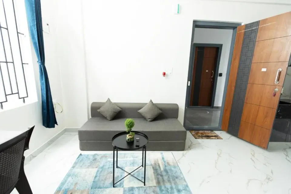 Photo 1 of 10 at 1BHK 2km From Hosa Road Metro with lift 102
