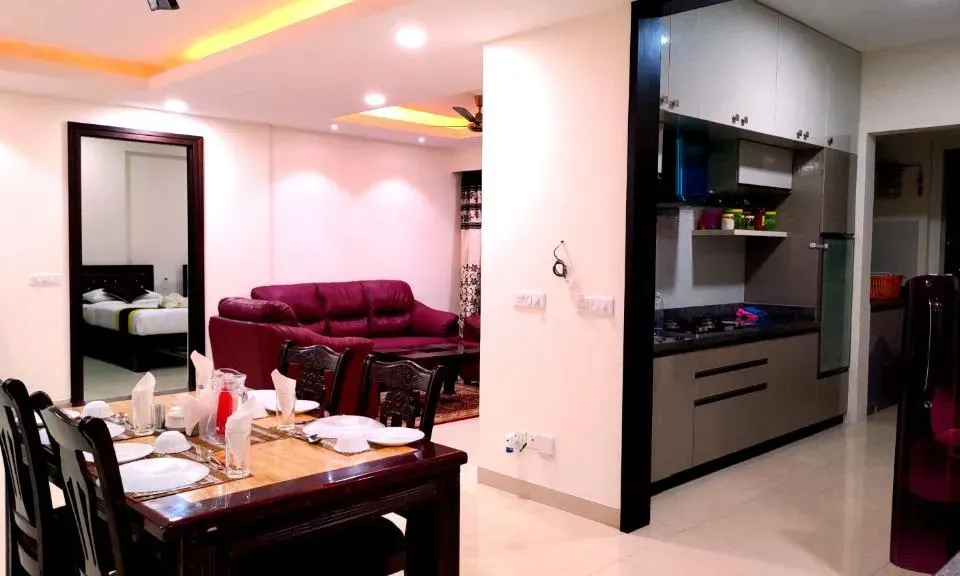 Photo 1 of 10 at A Superior King Room Manyata Tech Park IT Corporate Service Apartment