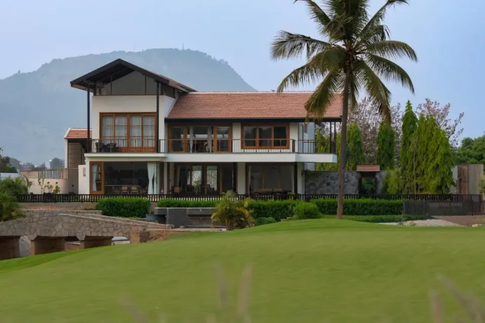 Photo 1 of 10 at SaffronStays Niranta- Villa in Golfshire, Nandi Hills